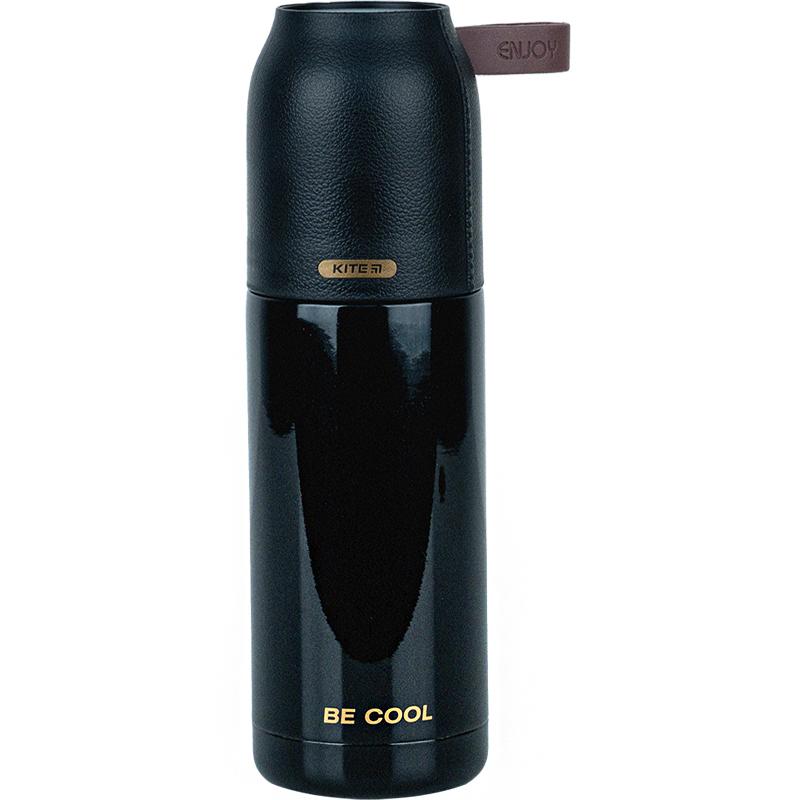 Термос KITE K24-302-1, Pearl, 350 мл, чорний